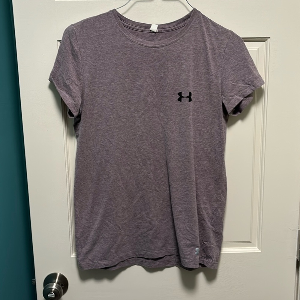 Under Armour Light Purple Heat Gear T Shirt